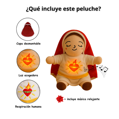 Peluche Virgen María con respiración