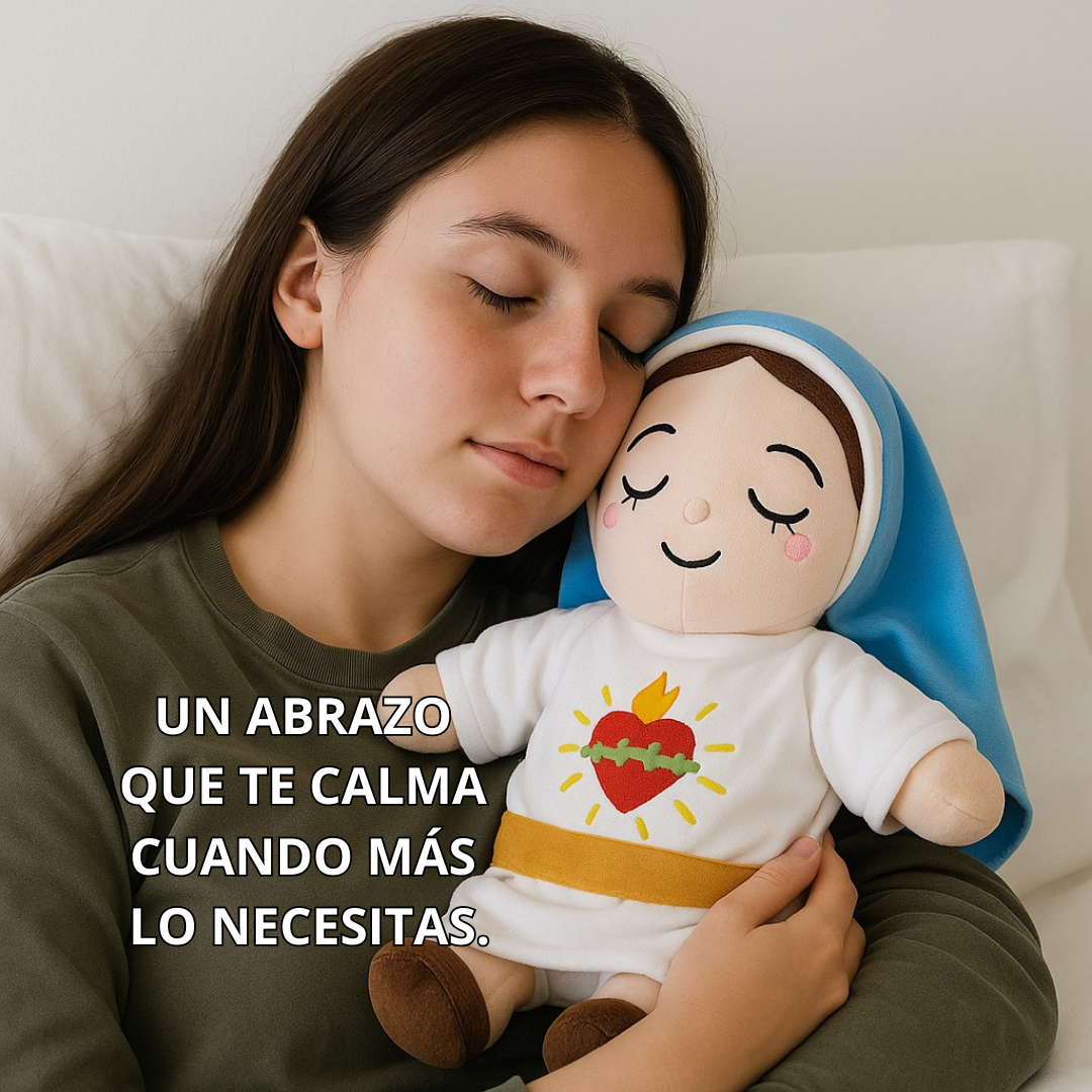 Peluche Virgen María con respiración