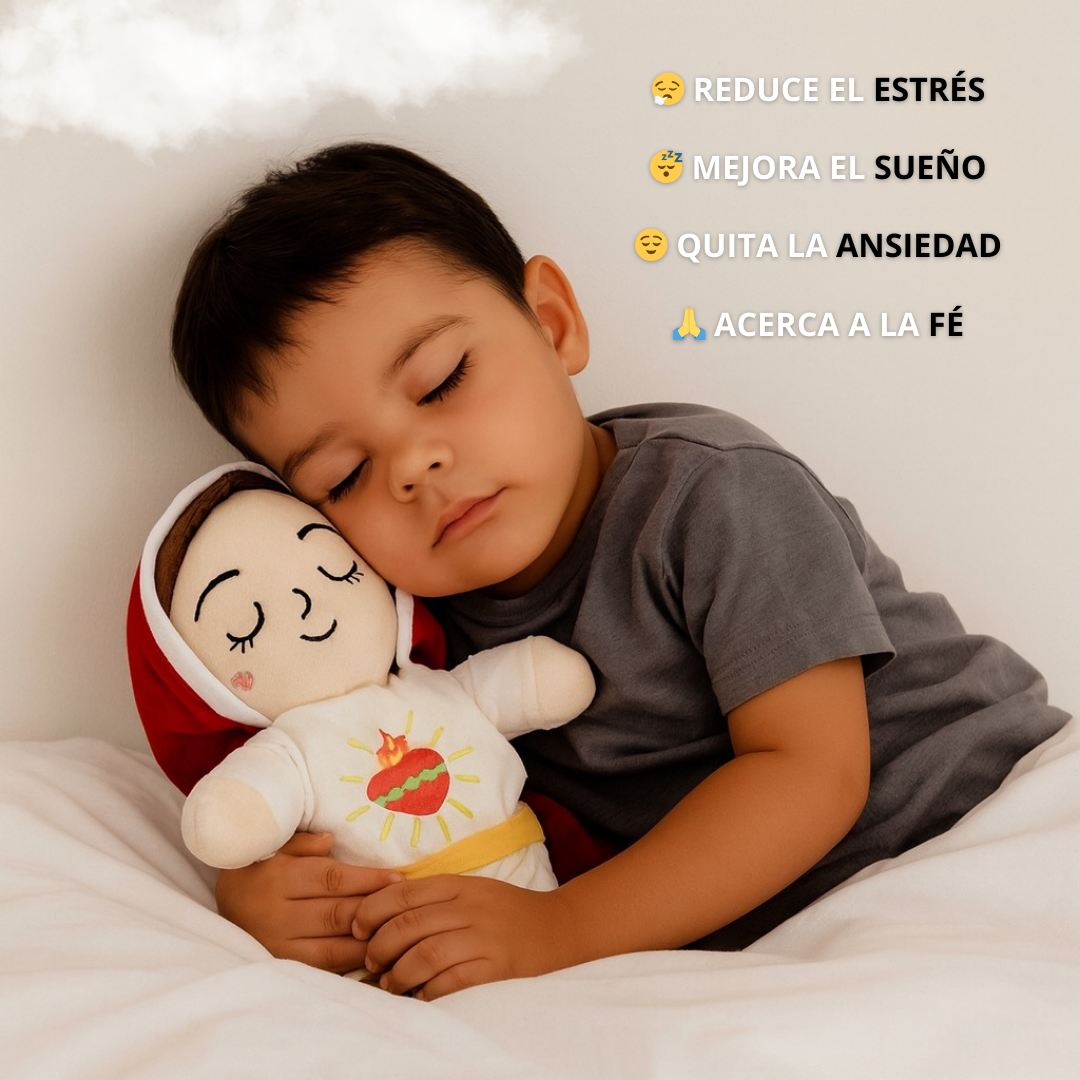 Peluche Virgen María con respiración