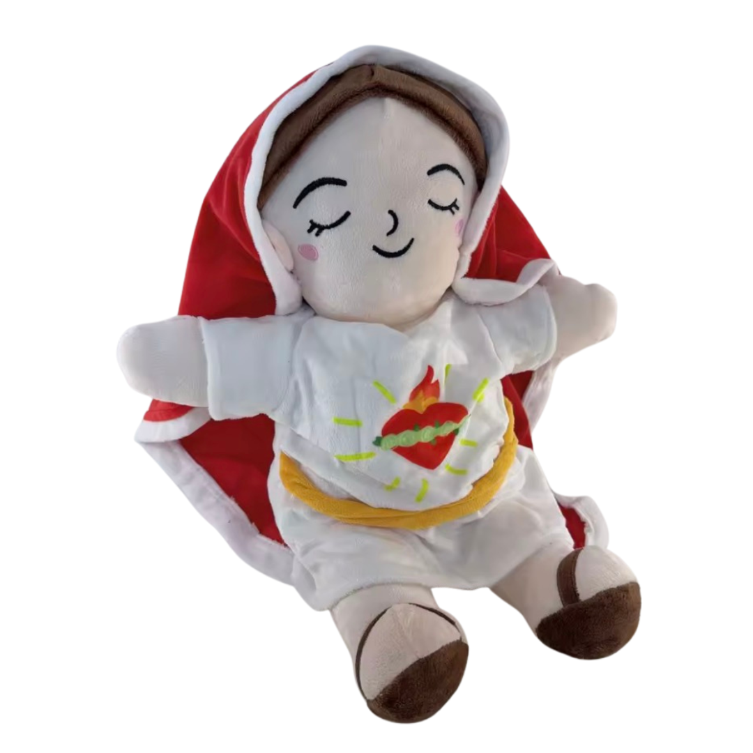 Peluche Virgen María con respiración