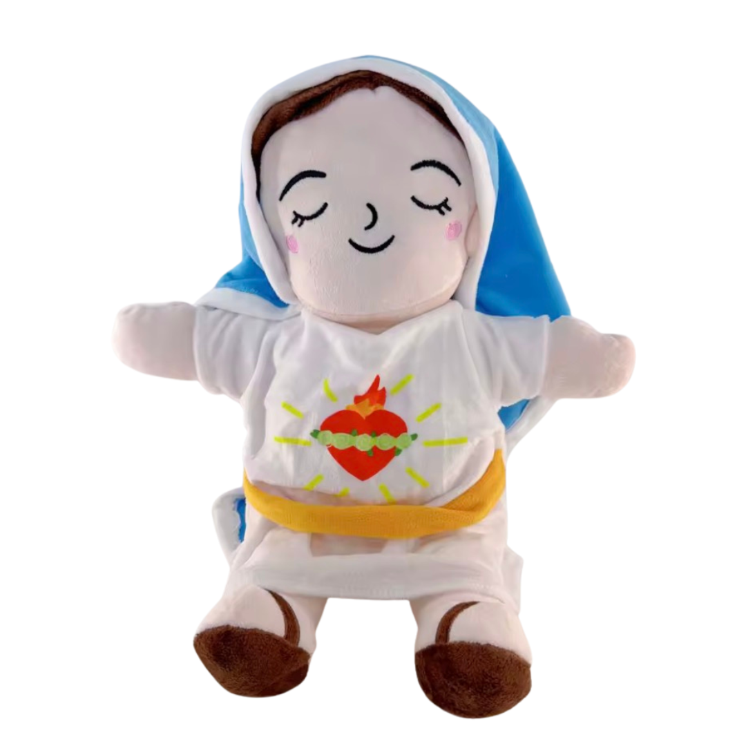 Peluche Virgen María con respiración